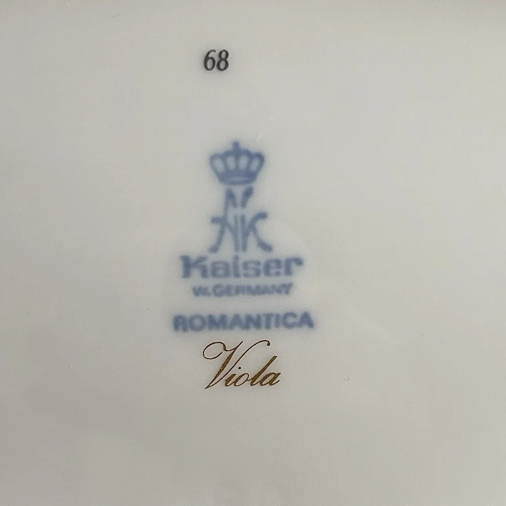 KAISER Romantica Viola Oval Pickle Dish 9 1/4